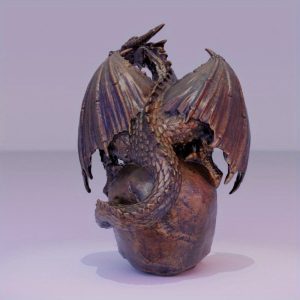 Dragon skull statue resin handicraft decoration garden decoration table sculpture dragon decoration