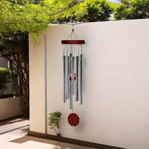 6-Tube Aluminum Wind Chimes: Decorative Wind Chimes, No Battery Required