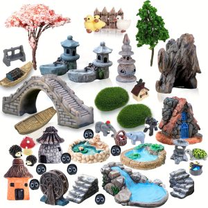 42pcs Miniature Fairy Garden Kit - Perfect for Zen Garden, Fairy Garden, Outdoor Decoration & More!