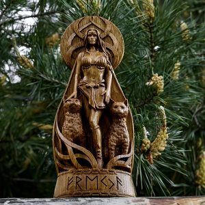 1pc Freya Viking God Resin Sculpture For Desktop, Home Decor, Garden Decor, Outdoor