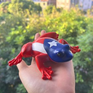 Puerto Rico Frog Statue, Puerto Rican Coqui Souvenir, Puerto Rico Coqui Gift 3D Fridge Magnet Crafts Souvenir Resin Refrigerator Magnets Collection Frog Statue for Home Garden Indoor& Outdoor Decor